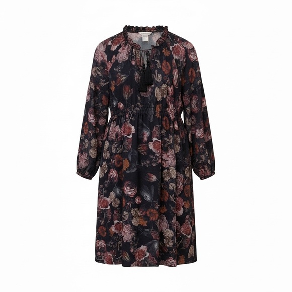 H&M Dresses & Skirts - H&M Mama maternity/nursing black floral dress, small